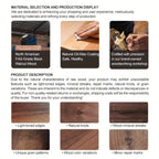 Mechanical Kitchen Timer with Loud Alarm - Black Walnut Wood Cooking Timer, 100% Battery-Free Desktop Timer for Cooking, Baking & Study