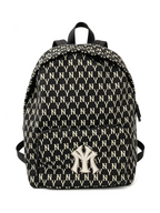 Monogram Pattern Unisex Backpack, Large Capacity 15.6 Inch Laptop Daypack, Fashion Street Style Rucksack for School Travel Commute