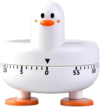 Cooking Timer Cute Duck Kitchen Timer 60 Minute Wind Up Mechanical Rotating Alarm for Kitchen Cooking Baking