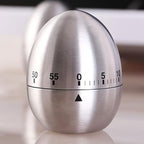Mechanical Kitchen Timer 60 Minutes, Apple-Shaped Wind Up Timer (No Batteries), Manual Analog Cooking Timer with Loud Ring for Baking, Eggs, and Meal Prep, Silver