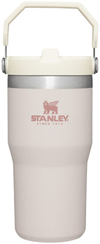 STANLEY IceFlow Stainless Steel Tumbler with Straw - Vacuum Insulated Water Bottle for Home, Office or Car Reusable Cup Leak Resistant Flip Cold 12 Hours Iced 2 Days (Rose Quartz)