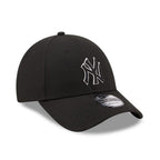 New York Yankees Pop Outline Black 9FORTY Cap