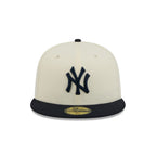 New York Yankees Chrome White Basic 59FIFTY Fitted Hat