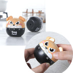 Cute Dog Kitchen Timer Manual Mechanical Rotating Alarm 55 Minutes Countdown Timer