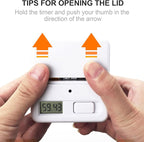 Feilifan Cube Timer, Productivity Cube Flip Timer for Kitchen Studying Workout Classroom Kids ADHD 15-20-30-60 Minute Preset, White