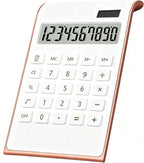 Rose Gold Calculator, Solar Calculator for Desk, Small Calculators Desktop