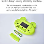 Kitchen Timer, Cute Cartoon Animal Countdown Timer, Digital Cooking with Magnetic, LCD Large-Screen Visual Clock, Hangable Alarm Clock with Stand，for Cooking Bake Sport Game (Timer-QW)