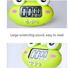 Kitchen Timer, Cute Cartoon Animal Countdown Timer, Digital Cooking with Magnetic, LCD Large-Screen Visual Clock, Hangable Alarm Clock with Stand，for Cooking Bake Sport Game (Timer-QW)