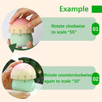Mechanical Kitchen Timer, Cute Wind Up 60-Minute Manual Countdown for Kids, Classroom, Home, Study and Cooking