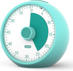 Conchstar Visual Timer for Kids 60-Minute - Countdown Timer with Optional Alarm, Focus Tool for ADHD & Autism, Time Management for Homework, Chores, Office, Kitchen, Teaching & Study Routines (Green)
