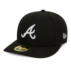 Atlanta Braves MLB Black Low Profile 59FIFTY Fitted Cap