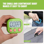 6 Pack Multi-Function Electronic Timer, Colorful Kitchen Timers Digital Magnetic, Countdown Timer, Big LCD Display Loud Alarm Kitchen Timers for Cooking, Bathing, Gym, Meeting, Classroom
