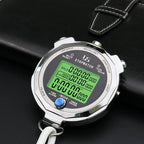 Stopwatch Timer with Back Light Digital Stop Watch 0.001second Timing, Metal 100 Lap Memory,Large dispaly Alarm Clock for Coach Sports Running Marathon Competition