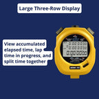 Ultrak 100 Lap Memory Timer, Yellow
