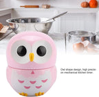 Cooking Timer, Cute Owl Shape Kitchen Timer, 55 Minutes Mechanical Rotating Timers for Cooking,Retro Kitchen Timers with Loud Alarm(pink1)