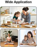 Kitchen Timer for Cooking, 60 Minutes Mechanical Timer - No Batteries Required, Stainless Steel Egg-Shape Cute Countdown Clock for Cooking, Learning, Exercises, Gaming
