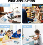 Cute Calculator, Mechanical Switch Calculator, Calculators Desktop | 10 Digits, Desk Calculators with Big Buttons and LCD Display, Battery Power, Ideal for School Home Office Basic(Blue)