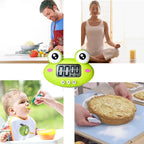 Kitchen Timer, Cute Cartoon Animal Countdown Timer, Digital Cooking with Magnetic, LCD Large-Screen Visual Clock, Hangable Alarm Clock with Stand，for Cooking Bake Sport Game (Timer-QW)