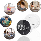 Digital Kitchen Timers, Visual timers Magnetic Countdown Countup Timer Large LED 200 Minutes Display Volume Adjustable for Cooking Fitness Studying, Easy for Kids and Seniors