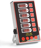 Commercial Kitchen Timer with 6 Channels, Professional LED Digital Timer for Cooking, Loud Alarm Volume +/-, Heavy Duty Stainless Steel Large Timers with Waterproof Panel & Memory Function