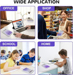 Cute Calculator, Mechanical Switch Calculator, Calculators Desktop | 10 Digits, Desk Calculators with Big Buttons and LCD Display, Battery Power, Ideal for School Home Office Basic (Purple)