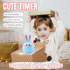 Cartoon Mechanical Kitchen Timer, 60 Minutes Countdown Timer, Mechanical Visual Timer for Kids - No Batteries Required, Kitchen Timer for Cooking, Home, Study and Classroom (Pink-B)