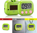 Antonki 4 Pack Digital Timer for Kids, Kitchen Timer for Cooking, Classroom, Study, Exercise with Countdown/Up Mode - Loud Alarm, Large Display - AAA Battery Operated (Not Included)