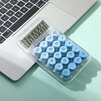 Mr. Pen- Mechanical Switch Calculator, 10 Digits, Blue Calculator | Transparent Body, Large LCD Display, Big Buttons