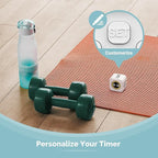 2 Pack - KADAMS Pomodoro Cube Timer Productivity Visual Timer - 5/10/25/50 Min Rotating Countdown (2, White)
