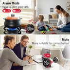 TempPro 99-Hour Digital Kitchen Timer with Strong Magnetic & Stable Stand, Classroom Timers with 3-Volume-Level, Stopwatch with Large LED Display, Digital Timers for Classroom(Previously ThermoPro)