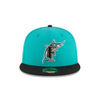 Florida Marlins World Series Teal Wool 59FIFTY Fitted Hat