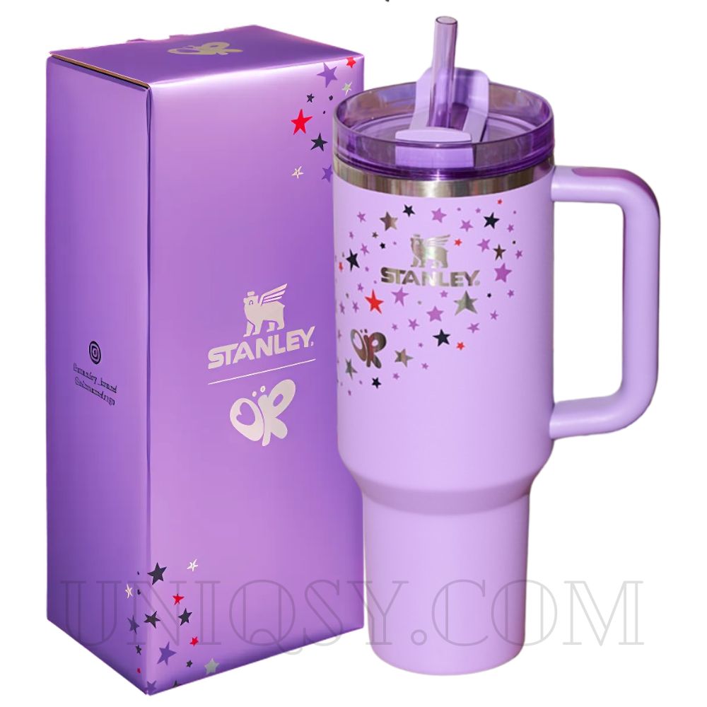 The Quencher 40 OZ Stanley Neon Flowstate Tumbler