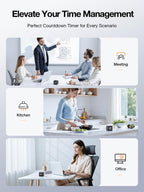 Pomodoro Timer Cube – Smart Focus Timer with Presets, Custom Countdown & Silent Vibration Alerts for Productivity