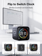 Pomodoro Timer Cube – Smart Focus Timer with Presets, Custom Countdown & Silent Vibration Alerts for Productivity