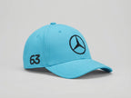 Mercedes AMG Petronas F1 2026 George Russell Team Hat Light Blue