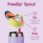 Owala Kids FreeSip Bottle 16oz - Bunny Business