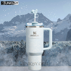 Stanley X LoveShackFancy Holiday 40 OZ Tumbler - Toscana Toile Alpine Blue