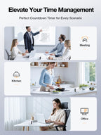 Pomodoro Timer Cube – Smart Focus Timer with Presets, Custom Countdown & Silent Vibration Alerts for Productivity