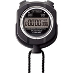 RHYTHM Citizen 8RDA55‑002 Digital Stopwatch, Rain‑Resistant Water‑Repellent, Black, Sports Training Timer